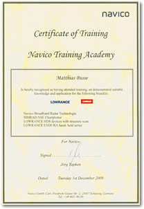 Navico Schulung 2009