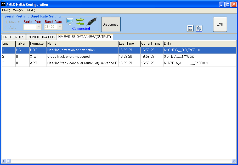 AMEC NK-80 Autopilot Daten