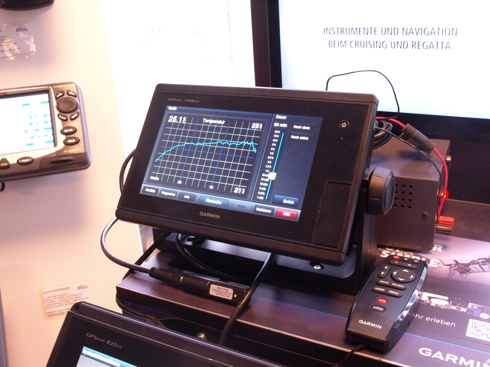 GPSmap 7408 Temperaturgrafik