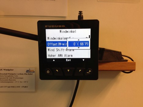 Windwinkel einstellen